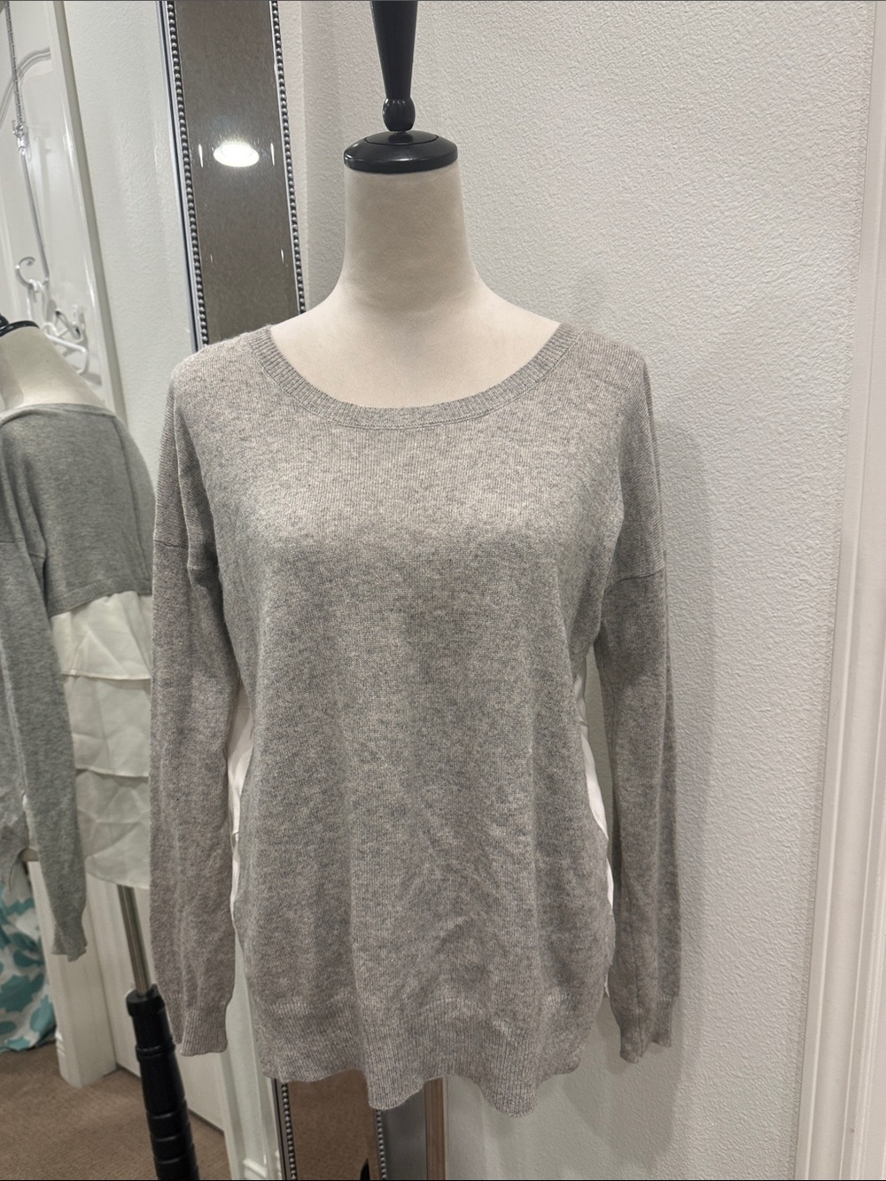 Madison Marcus Cashmere Blend Sweater with Silk Back